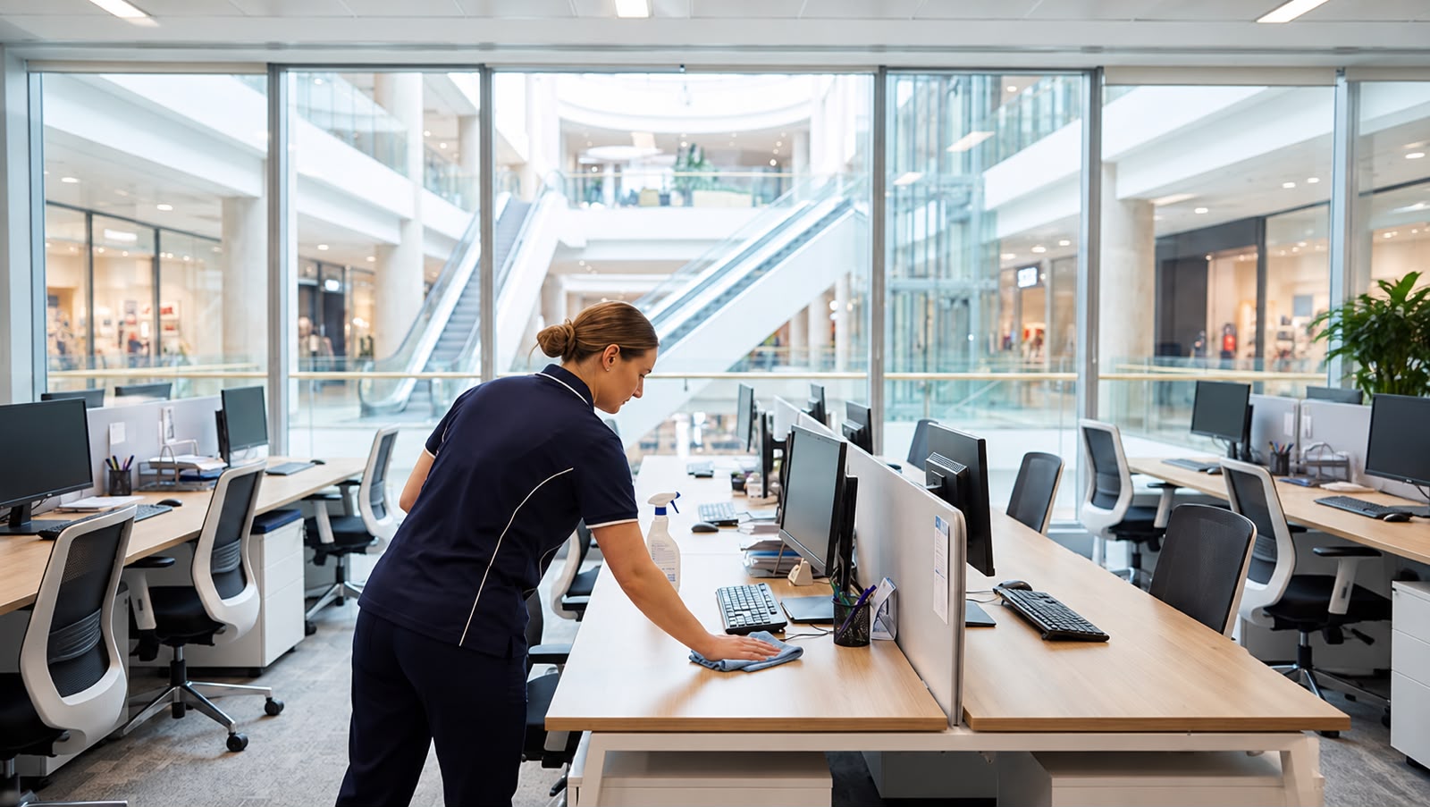 Commercial cleaning services by Hantiz Global